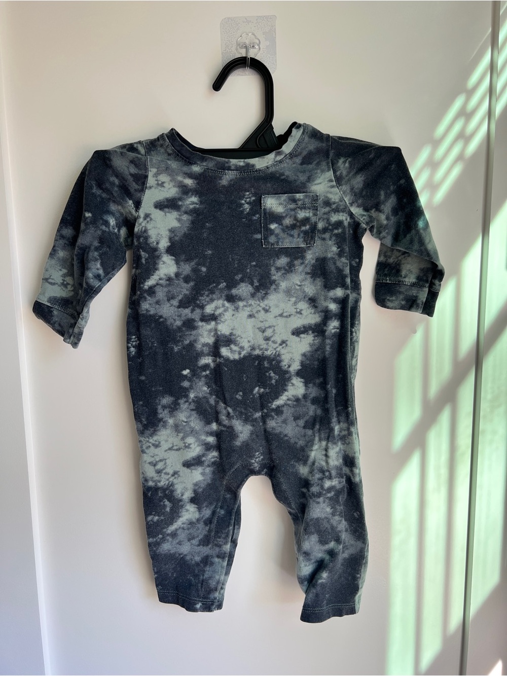 Navy Tie Dye Baby Jumper Romper | 6-12 Months
